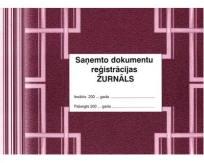 Saemto dokumentu reistrcijas urnls, A4Z, 48 lapas